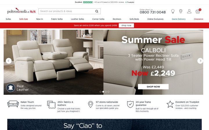 Screenshot of scs.co.uk