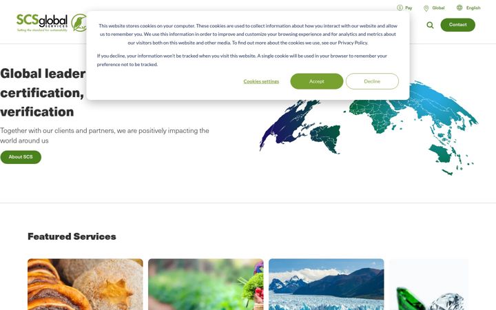 Screenshot of scsglobalservices.com