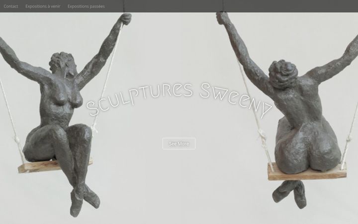 Skjermbilde av sculptures-sweeny.fr