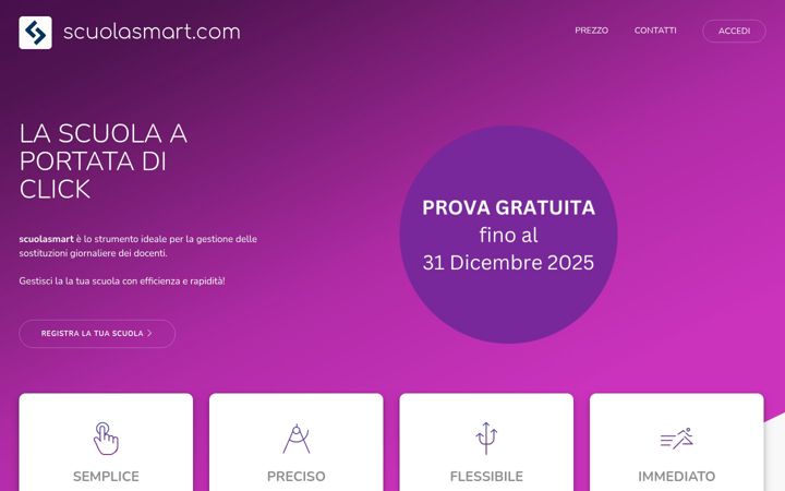 Snímek obrazovky scuolasmart.com