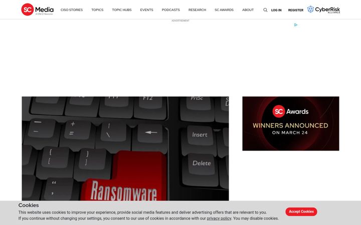 Screenshot stránky scworld.com