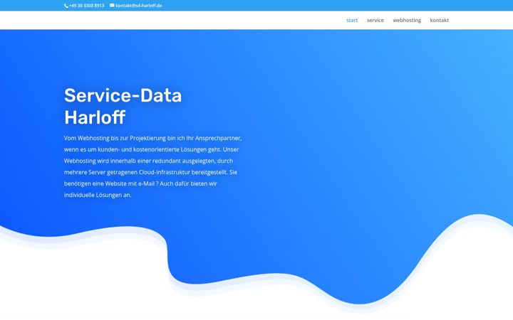 Skærmbillede af sd-harloff.de