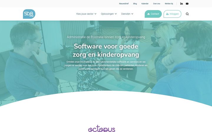 Skjámynd af sdbgroep.nl