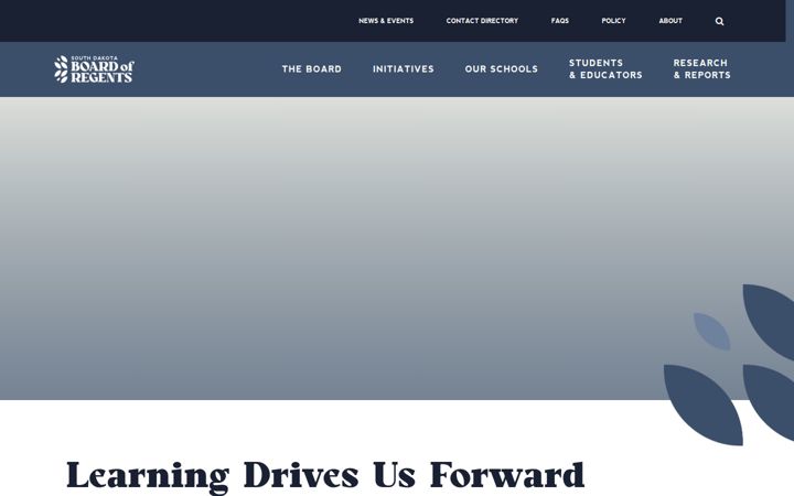 Screenshot of sdbor.edu