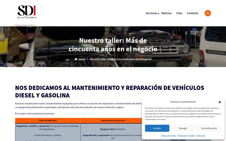 Kuvakaappaus sivustosta sdiautomocion.com