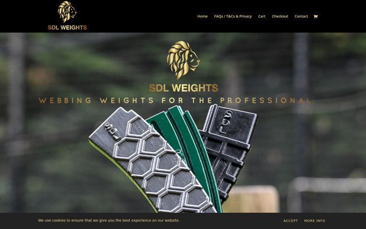 Screenshot van sdlweights.co.uk