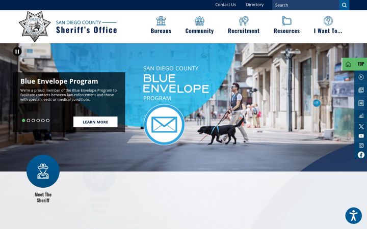 Screenshot of sdsheriff.net