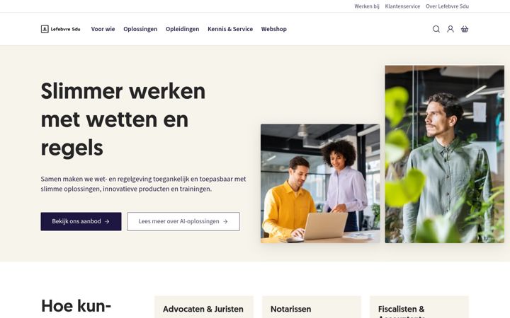 Screenshot of sdu.nl