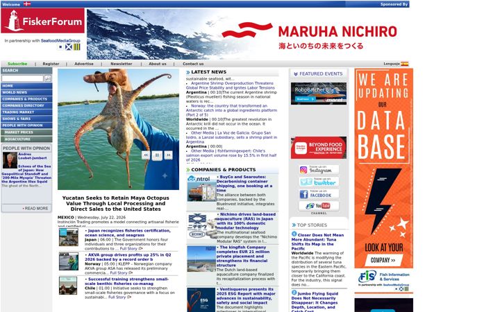 Screenshot of seafood.media