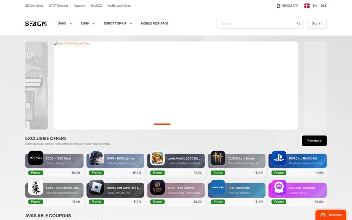 Zrzut ekranu seagm.com