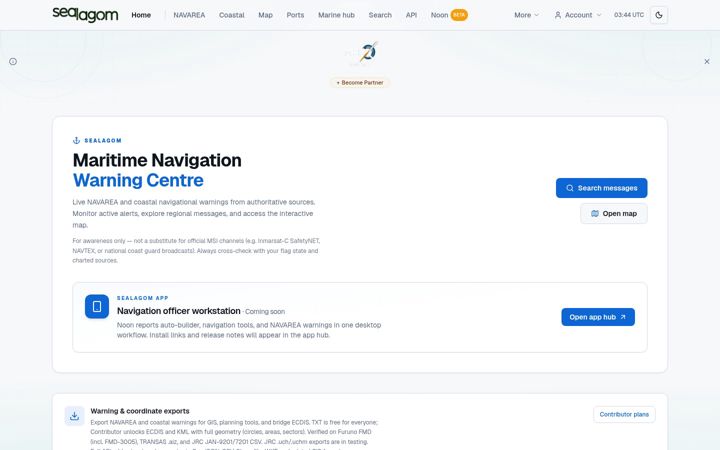 Screenshot of sealagom.com