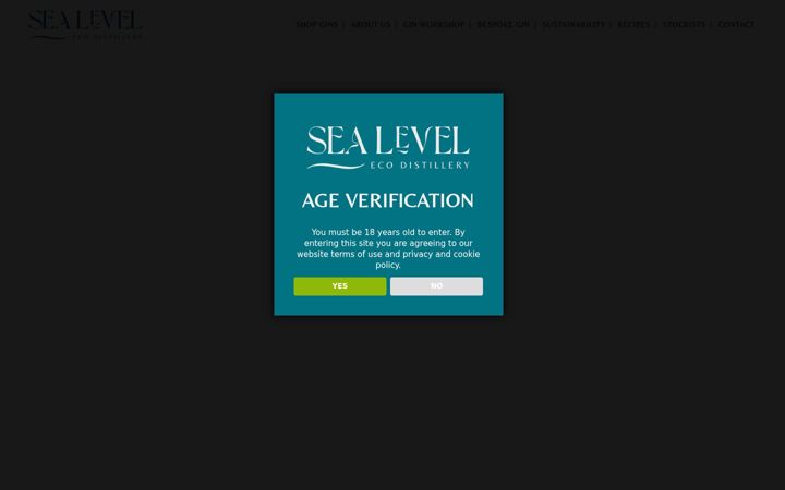 Screenshot stránky sealeveldistillery.co.uk