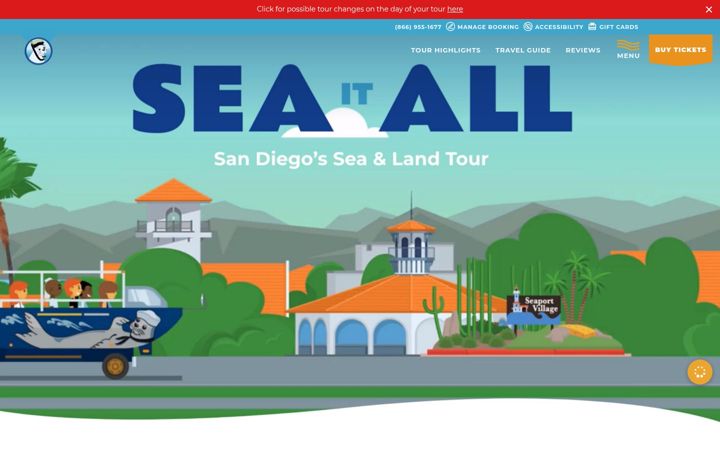 Screenshot von sealtours.com