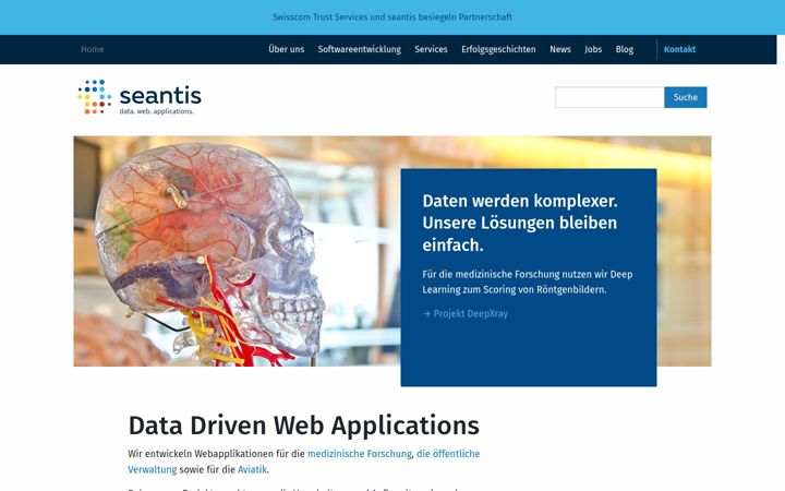 Screenshot of seantis.ch