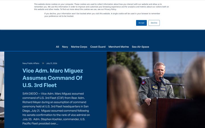 Screenshot of seapowermagazine.org
