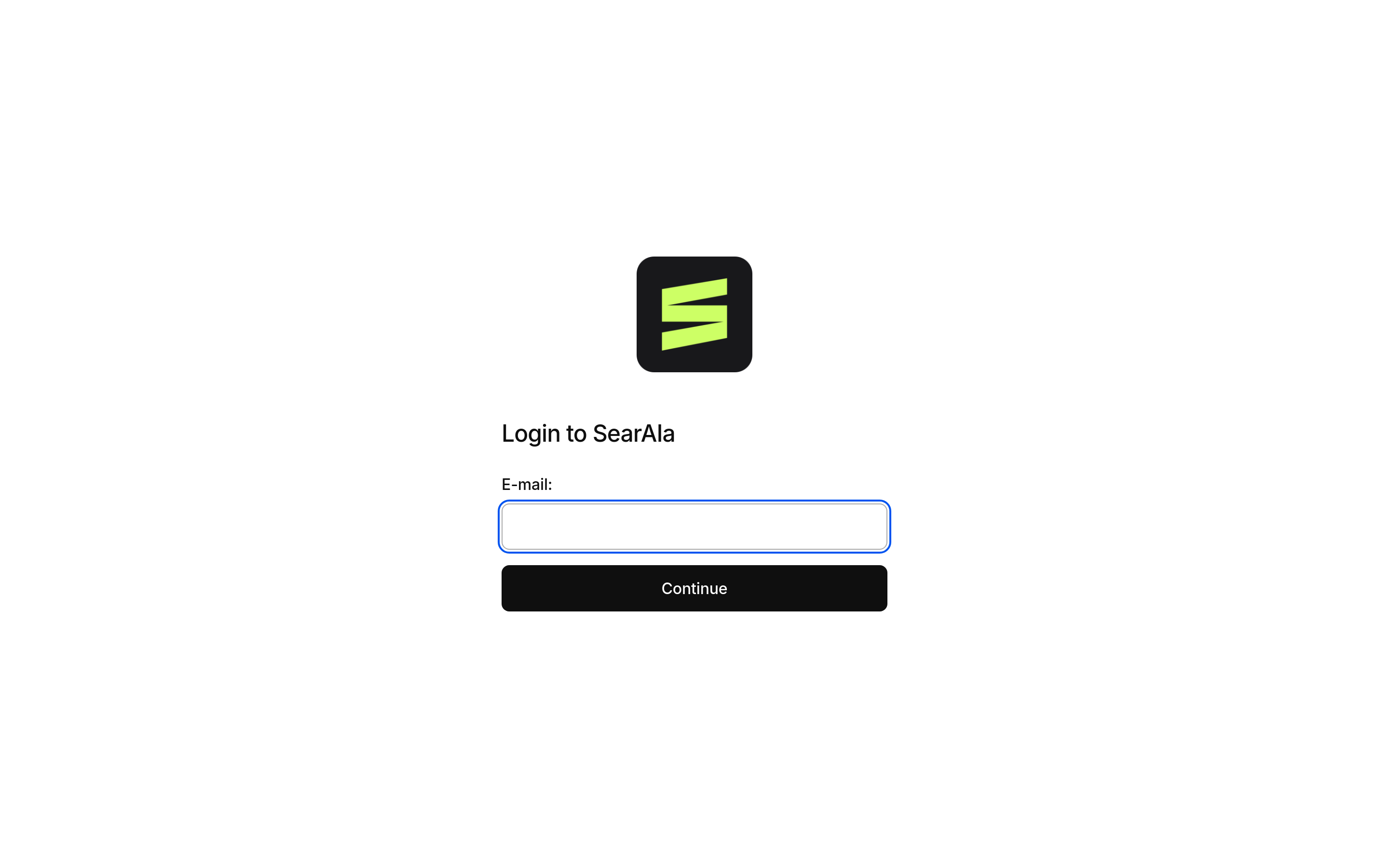 Screenshot of Sign in | SearAIa
