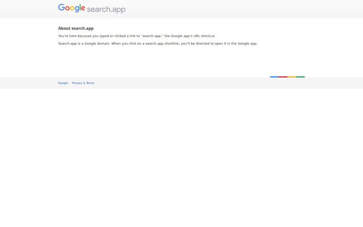 Screenshot of search.app