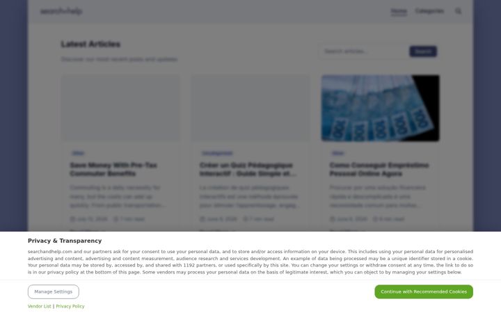 Screenshot of searchandhelp.com