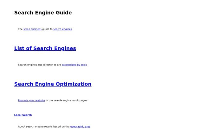 Screenshot of searchengineguide.com