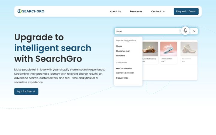 Screenshot of searchgro.com
