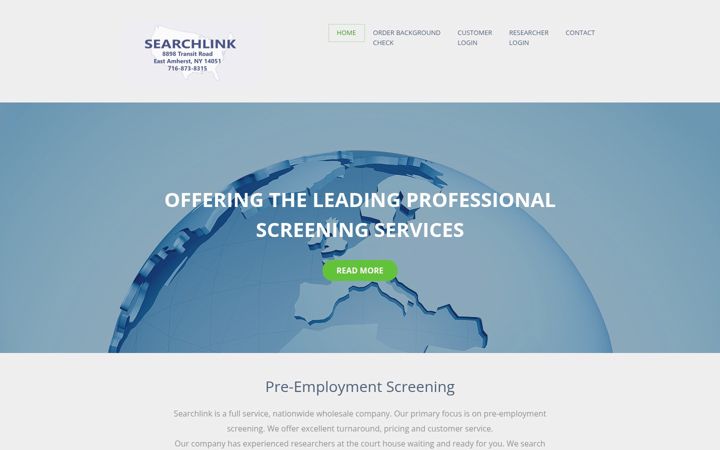 Screenshot of searchlink.org