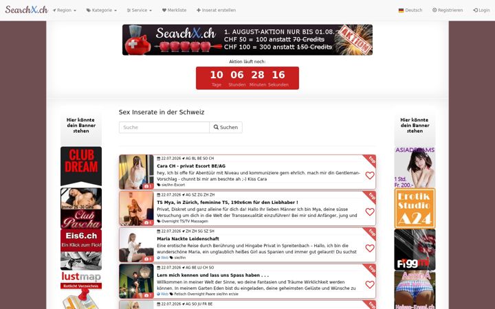 Screenshot of searchx.ch