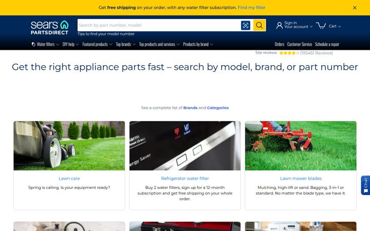searspartsdirect.com