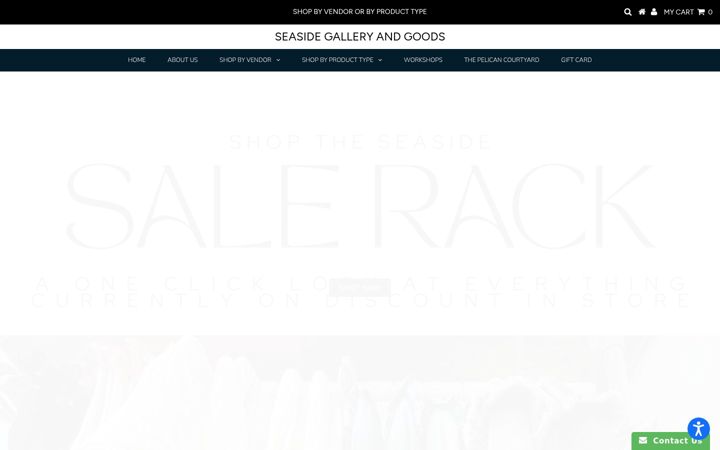 Screenshot of seasidegalleryandgoods.com