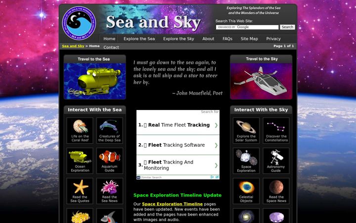 Screenshot of seasky.org
