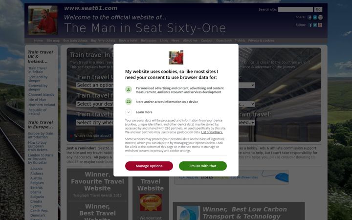 Képernyőkép: seat61.com