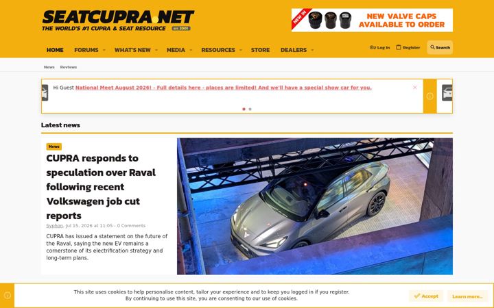 Screenshot of seatcupra.net