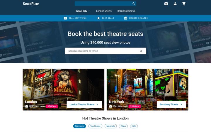 Screenshot stránky seatplan.com
