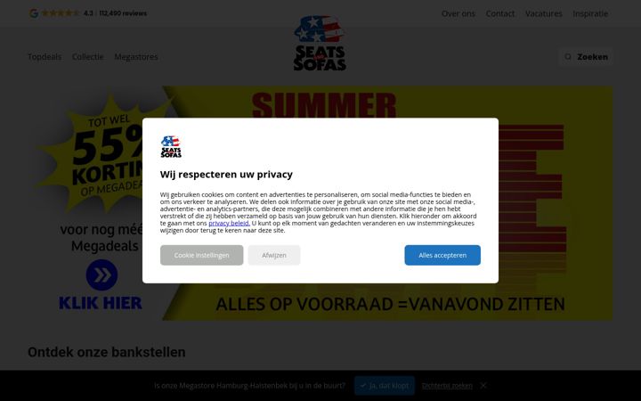 Screenshot of seatsandsofas.nl