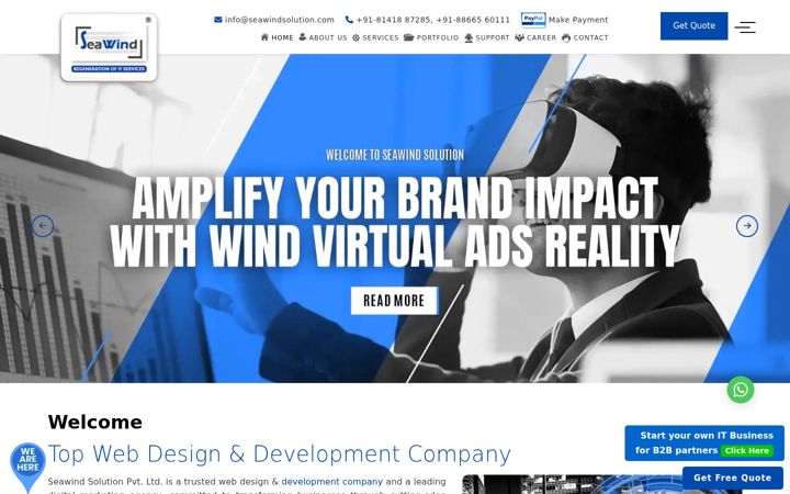 Screenshot of seawind.co.in