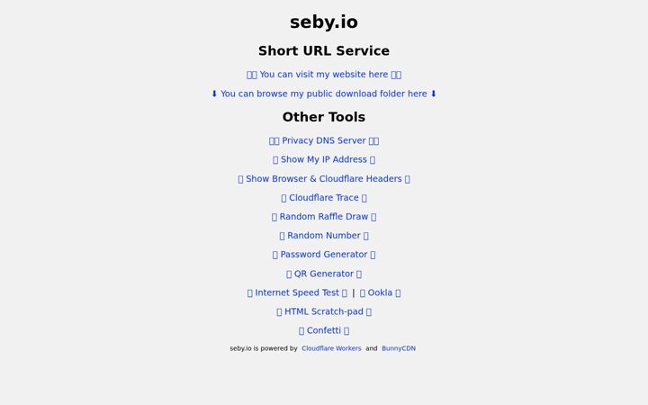 Captură de ecran a seby.io