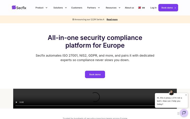 Screenshot of secfix.com