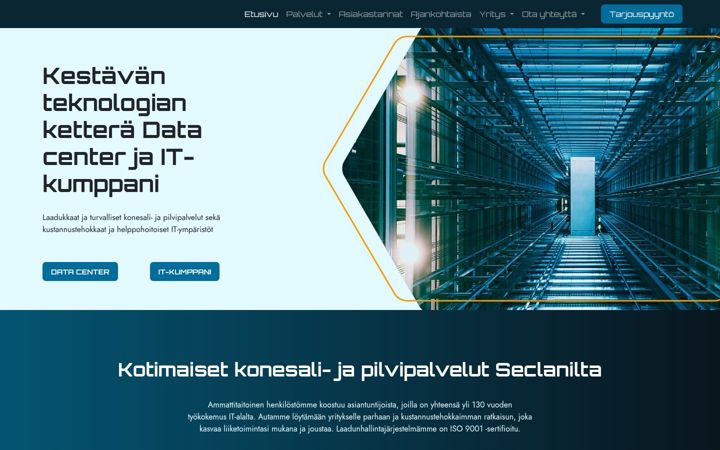Screenshot of seclan.fi