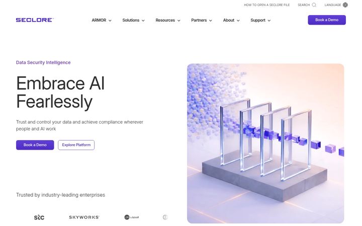 Screenshot of seclore.com