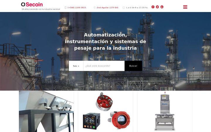 Screenshot of secoin.com.uy