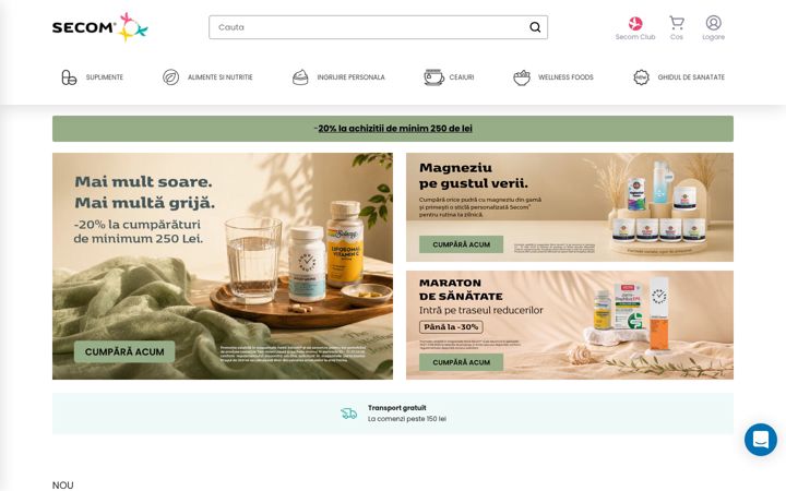 Screenshot of secom.ro