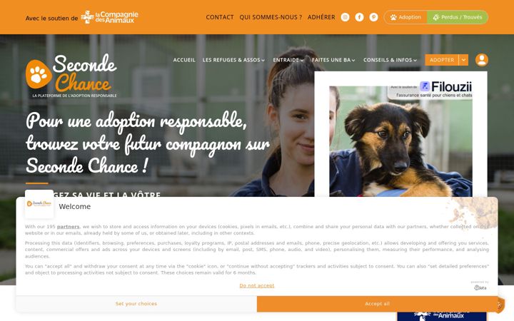 Screenshot of secondechance.org