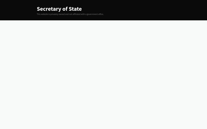 Screenshot of secretaryofstate.com