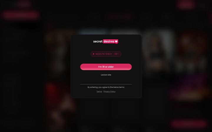 Screenshot of secretdesires.ai