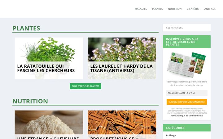 Képernyőkép: secretsdeplantes.fr