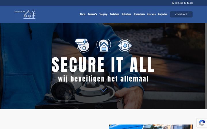 Ekrano kopija secure-it-all.be