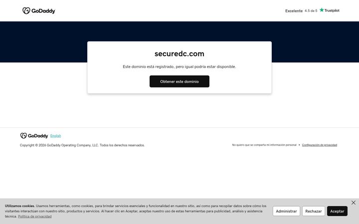 Screenshot of securedc.com