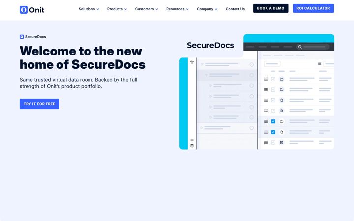 Screenshot of securedocs.com