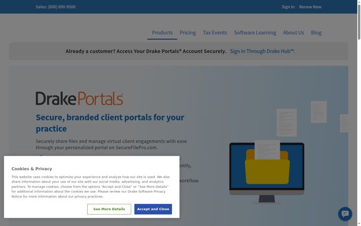 Screenshot of securefilepro.com