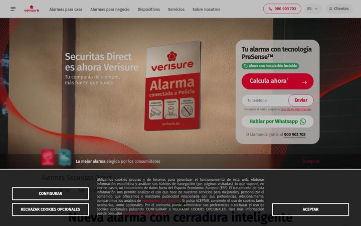 Screenshot of securitasdirect.es
