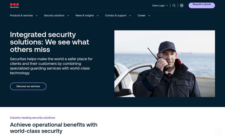 Screenshot of securitasinc.com